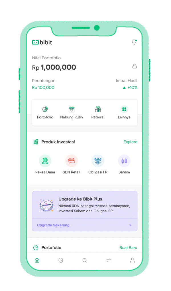 Upgrage Bibit Plus